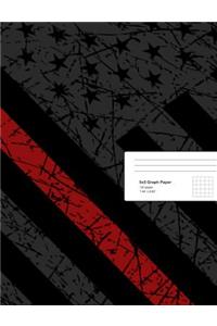 Thin Red Line Composition Notebook