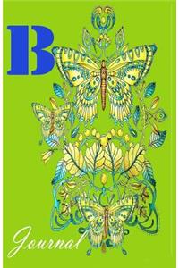 B Journal ( Notebook, Diary, Size 5.5 x 8.5 inch )