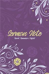 Sermon Notes Journal