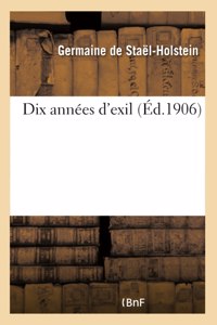 Dix Années d'Exil