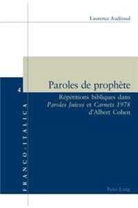 Paroles de Prophète