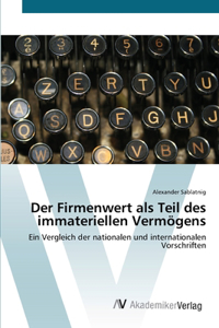 Firmenwert als Teil des immateriellen Vermögens