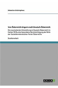Von Österreich-Ungarn nach Deutsch-Österreich