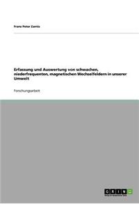 Erfassung und Auswertung von schwachen, niederfrequenten, magnetischen Wechselfeldern in unserer Umwelt