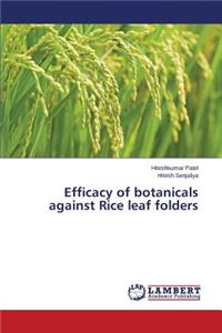 Efficacy of botanicals against Rice leaf folders