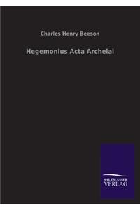 Hegemonius Acta Archelai