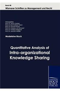 Quantitative Analysis of Intra-organizational Knowledge Sharing