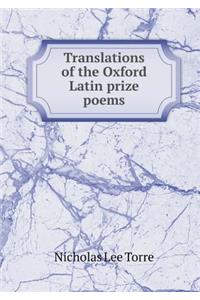 Translations of the Oxford Latin Prize Poems