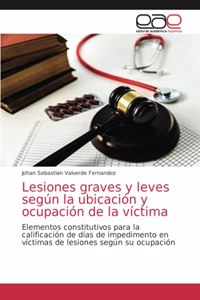 Lesiones graves y leves según la ubicación y ocupación de la víctima
