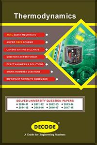 Decode Thermodynamics For Aktu 18 Course (Iii - Mech. - Kme301)