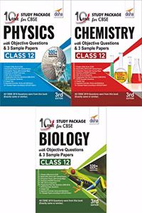 Combo 10 in One Study Package for CBSE Physics, Chemistry and Biology Class 12 with Objective Questions and 9 Sample Papers 3rd Edition