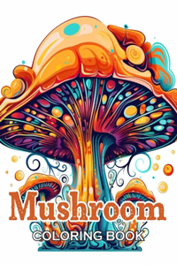 Mushroom Coloring Book For Adults