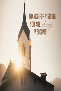 Visitor Postcard: Thanks for Visiting (Package of 25)