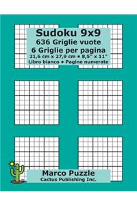 Sudoku 9x9 - 636 Griglie vuote