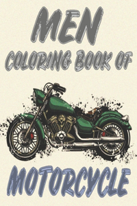 Men Coloring Book of Motorcycle