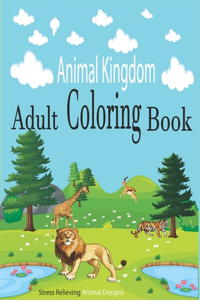 Animal Kingdom Adult Coloring Book