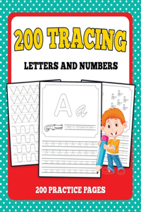 200 tracing letters and numbers