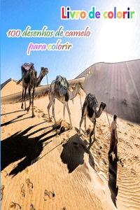Livro de colorir 100 desenhos de camelo para colorir