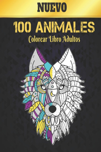 Libro Colorear Adultos 100 Animals