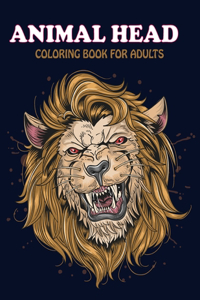 Animal Head Coloring Book For Adults