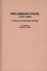 German Stage, 1767-1890