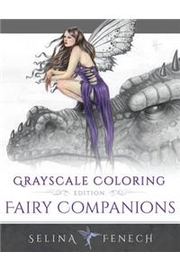 Fairy Companions - Grayscale Coloring Edition