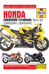 Honda CBR900RR FireBlade (00 - 03) Haynes Repair Manual