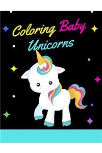 Coloring Baby Unicorns