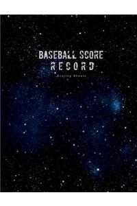 Baseball Score Record Scoring Sheets