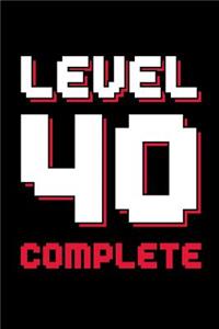 Level 40 Complete