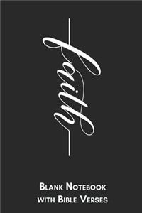 Faith Blank Notebook with Bible Verses