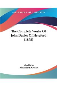 Complete Works Of John Davies Of Hereford (1878)
