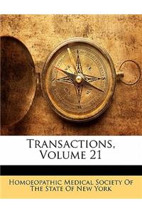 Transactions, Volume 21
