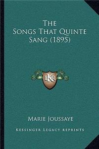 The Songs That Quinte Sang (1895)