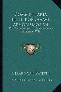 Commentaria In H. Boerhaave Aphorismos V4