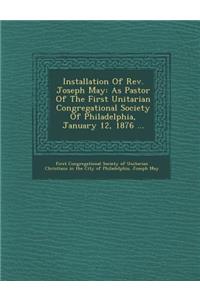 Installation of REV. Joseph May