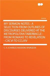 My Sermon Notes