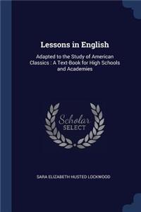 Lessons in English