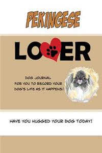 Pekingese Lover Dog Journal