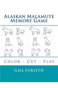 Alaskan Malamute Memory Game: Color - Cut - Play