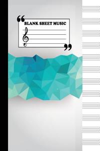 Manuscript Paper: Blank Sheet Music 12 Stave - 8.5x11 - Manuscript Paper - 104 Pages - Staff Paper (Blank Sheet Music Paper) Volume.3: B