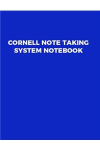Cornell note taking system notebook