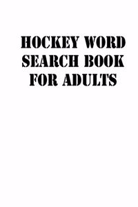 Hockey Word Search Book For Adults