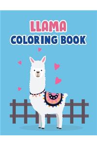 Llama Coloring Book