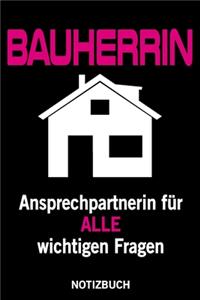 Bauherrin Notizbuch