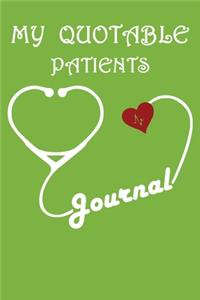 My Quotable Patients Journal