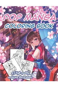 Pop Manga Coloring Book
