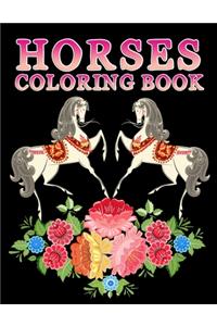 Horses Coloring Book