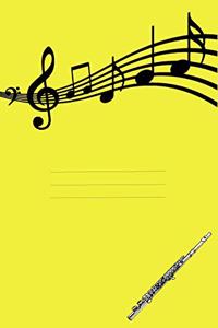 Music Manuscript Paper For Flute Musician