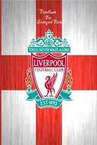 Liverpool Notebook Design Liverpool 38 For Liverpool Fans and Lovers